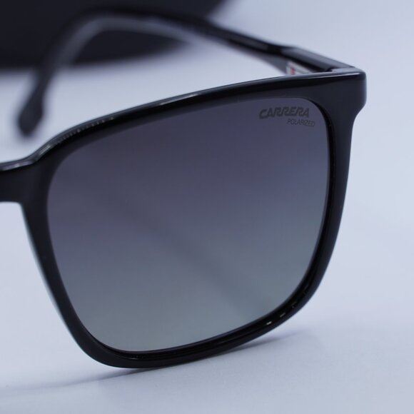CARRERA 259/S 0807 WJ Square Sunglasses - Black/Grey Polarized - Picture 4 of 9